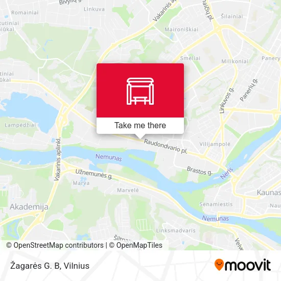 Карта Žagarės G. B