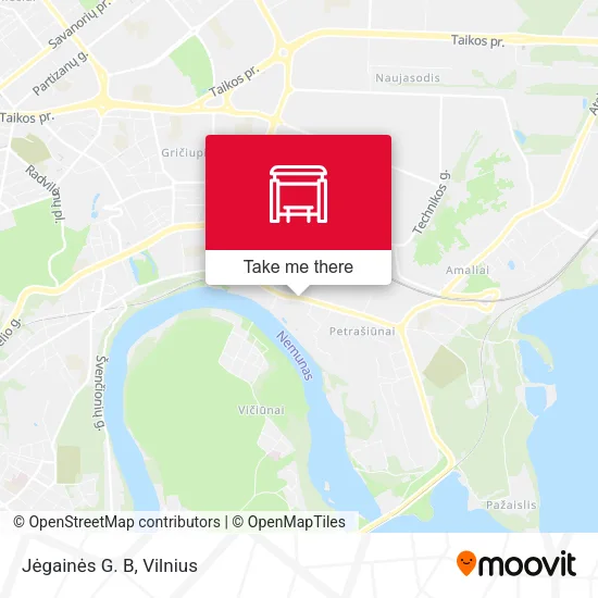 Карта Jėgainės G. B