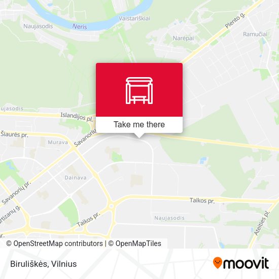 Карта Biruliškės
