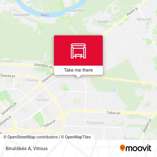 Карта Biruliškės A