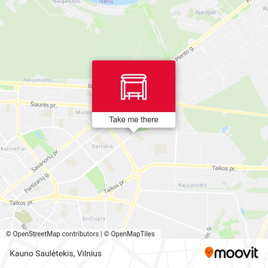 Карта Kauno Saulėtekis