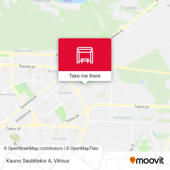 Карта Kauno Saulėtekis A