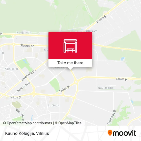 Карта Kauno Kolegija