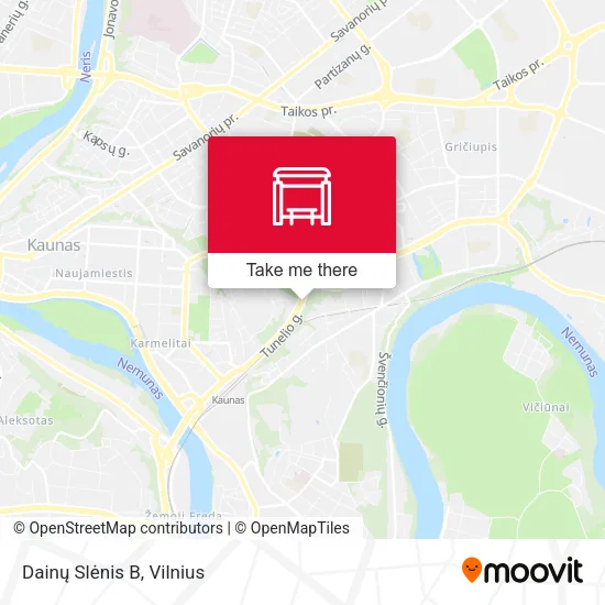 Карта Dainų Slėnis B