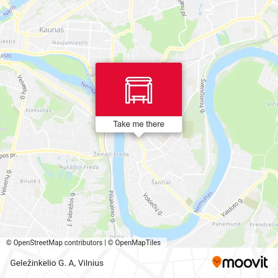 Карта Geležinkelio G. A