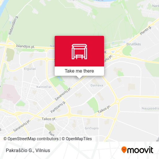 Карта Pakraščio G.