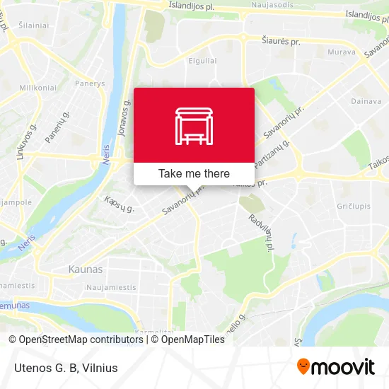 Карта Utenos G. B