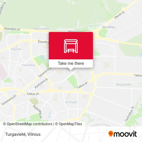 Карта Turgavietė