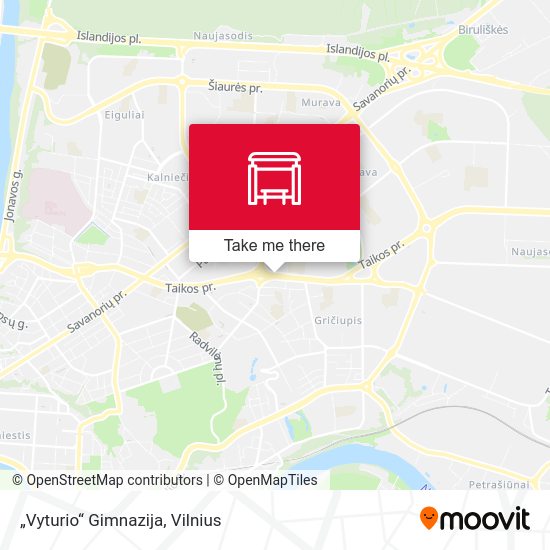Карта „Vyturio“ Gimnazija