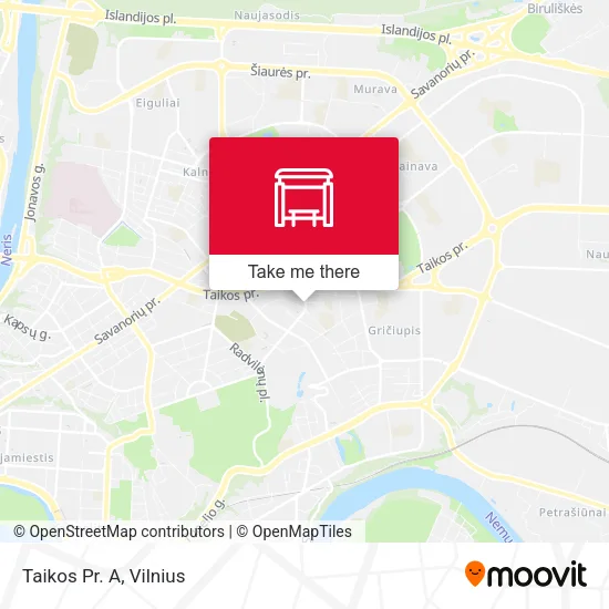 Карта Taikos Pr. A