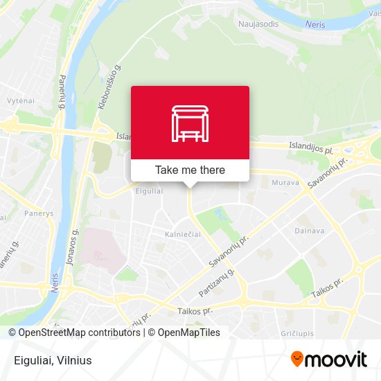 Карта Eiguliai