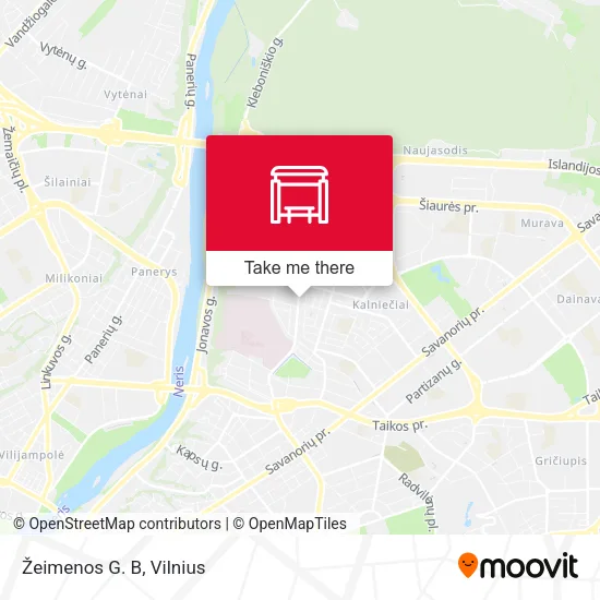 Карта Žeimenos G. B