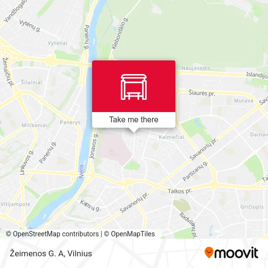 Карта Žeimenos G. A