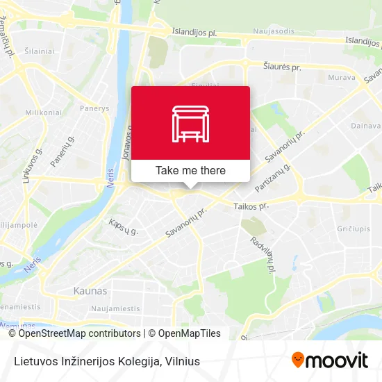 Карта Lietuvos Inžinerijos Kolegija