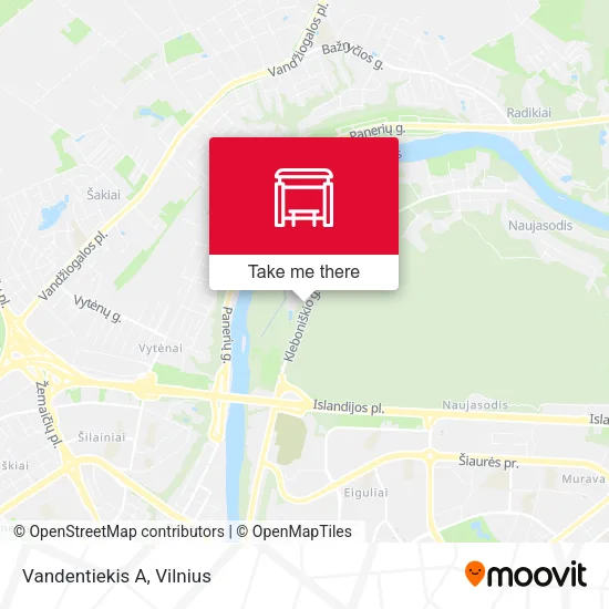 Карта Vandentiekis A