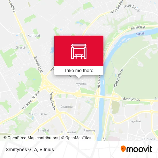 Карта Smiltynės G. A