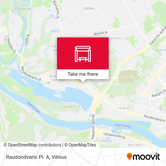 Карта Raudondvario Pl. A