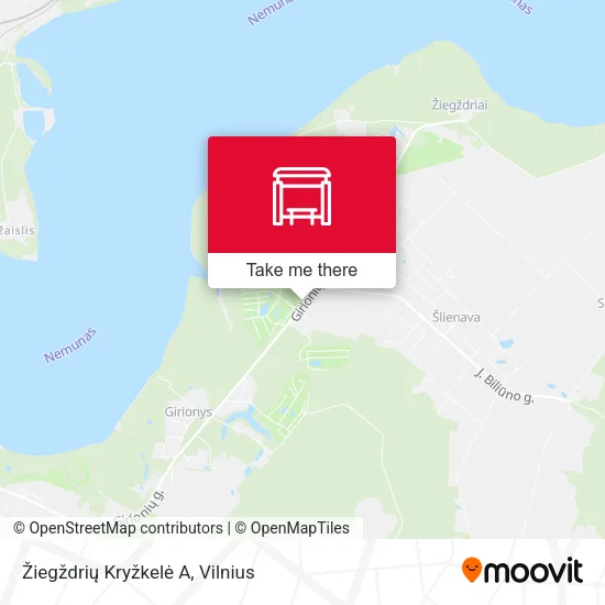 Карта Žiegždrių Kryžkelė A