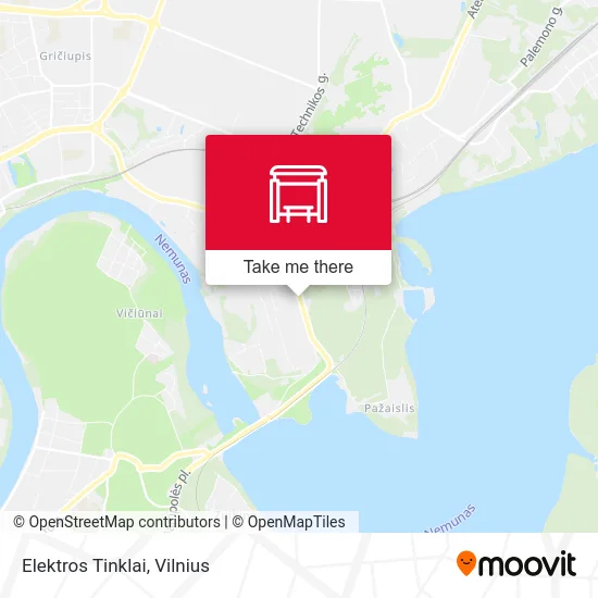 Карта Elektros Tinklai