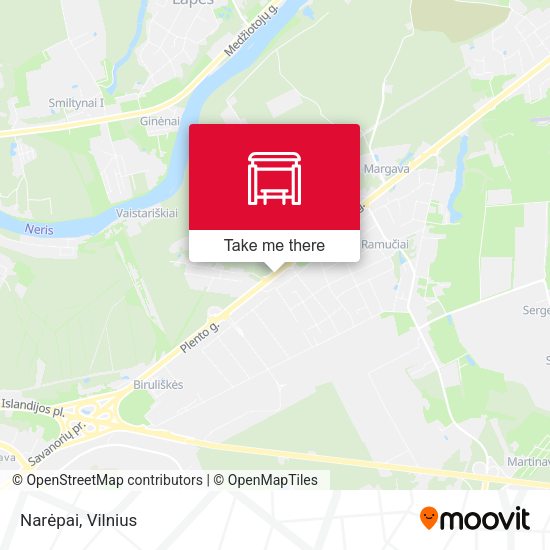 Карта Narėpai
