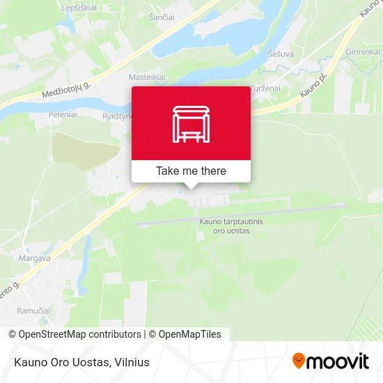 Карта Kauno Oro Uostas