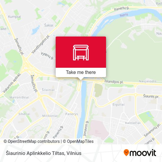 Карта Šiaurinio Aplinkkelio Tiltas
