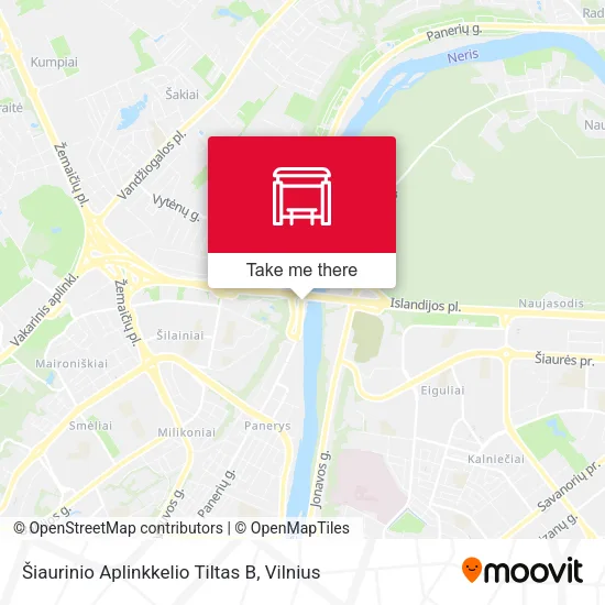 Карта Šiaurinio Aplinkkelio Tiltas B