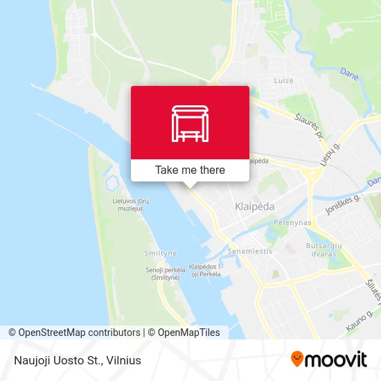 Карта Naujoji Uosto St.
