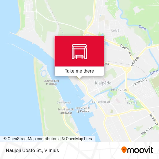 Карта Naujoji Uosto St.