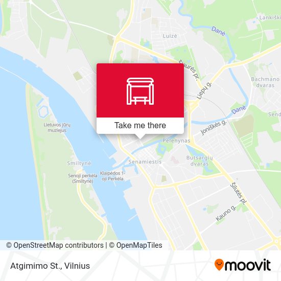Карта Atgimimo St.
