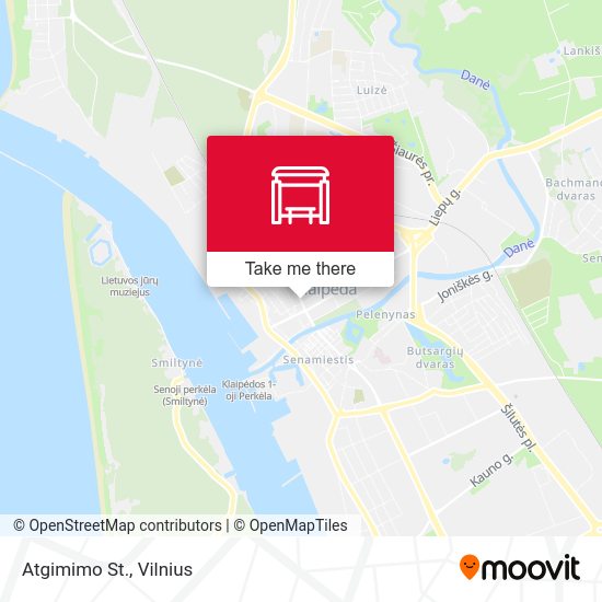 Карта Atgimimo St.