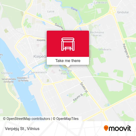 Карта Verpėjų St.
