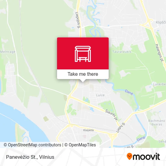 Карта Panevėžio St.