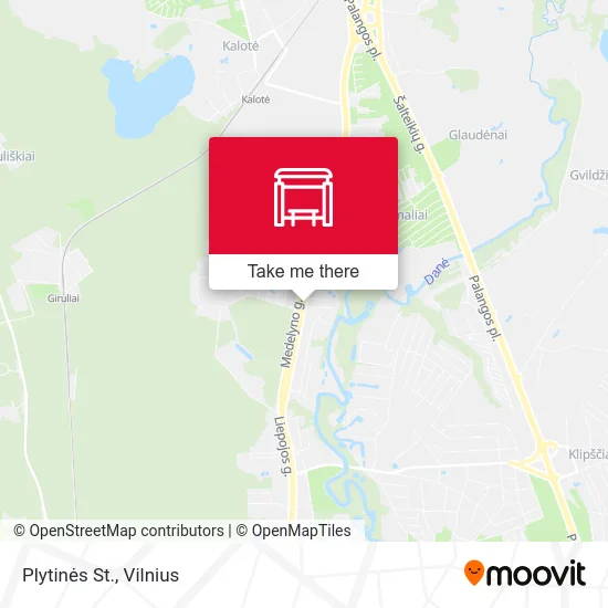 Карта Plytinės St.