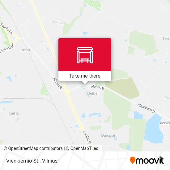 Карта Vienkiemio St.