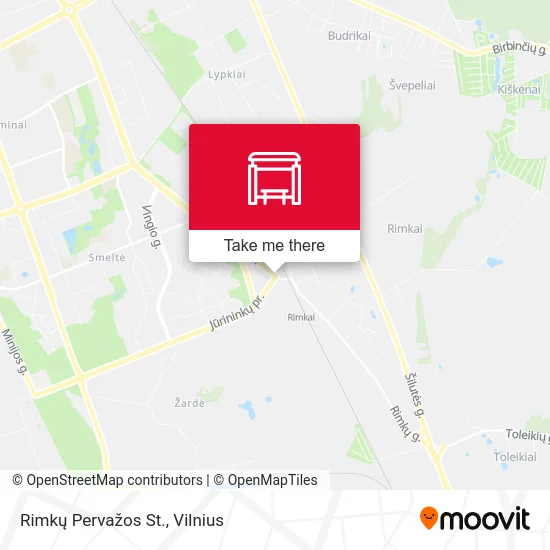 Карта Rimkų Pervažos St.