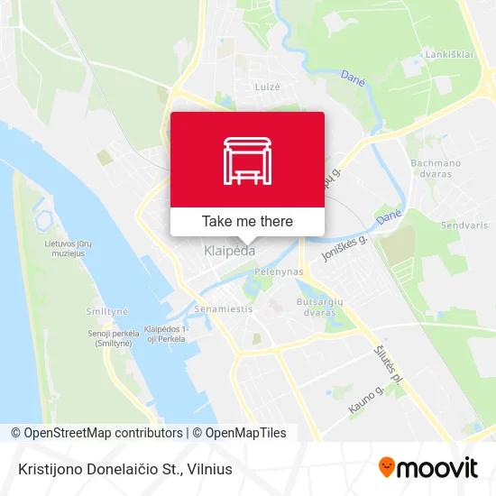 Карта Kristijono Donelaičio St.