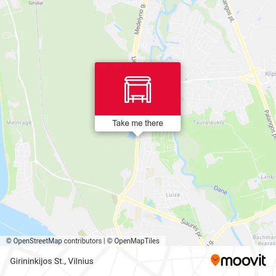 Карта Girininkijos St.