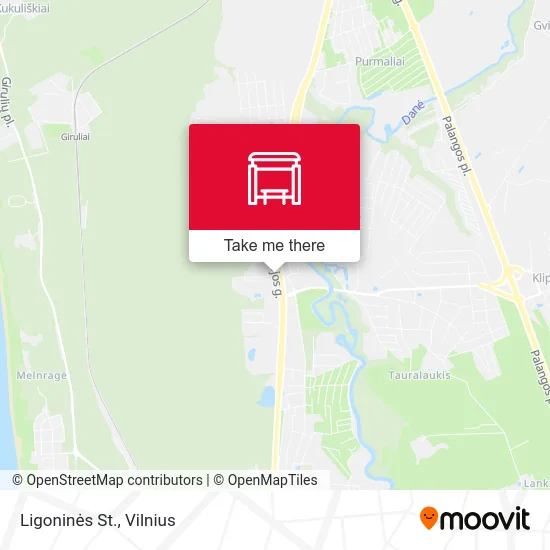 Карта Ligoninės St.