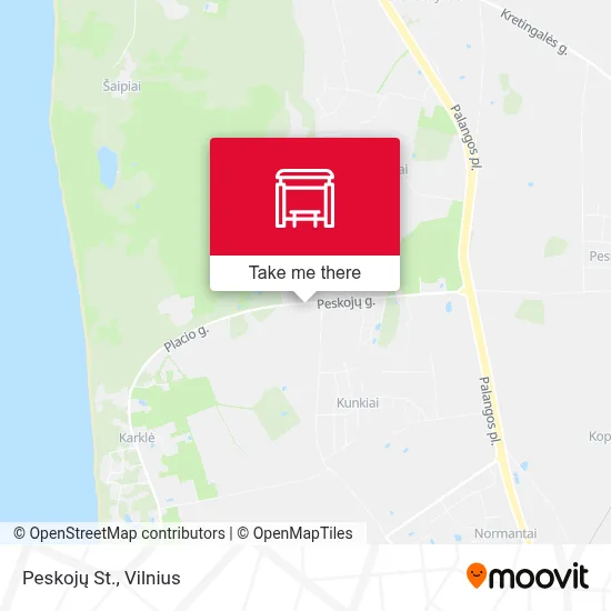 Peskojų St. map