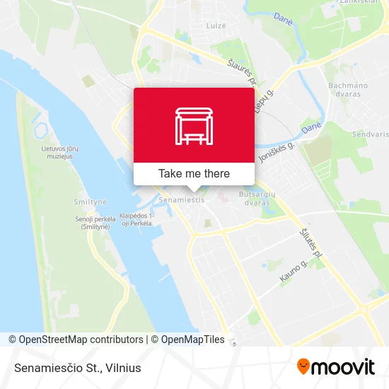 Карта Senamiesčio St.