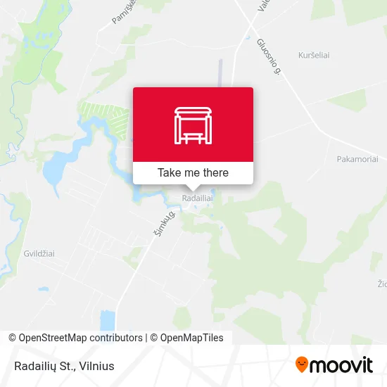 Radailių St. map