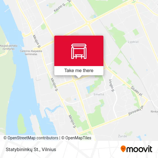 Карта Statybininkų St.