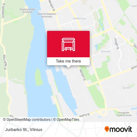 Карта Jurbarko St.