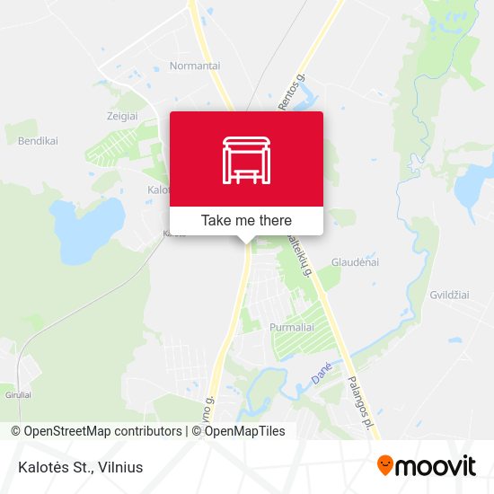 Карта Kalotės St.