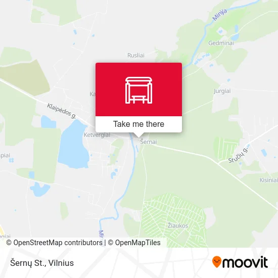 Карта Šernų St.