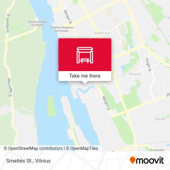 Карта Smeltės St.