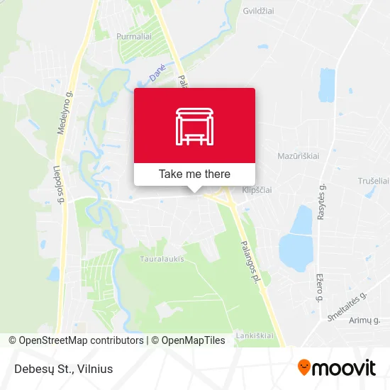 Debesų St. map