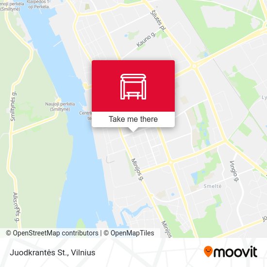 Карта Juodkrantės St.