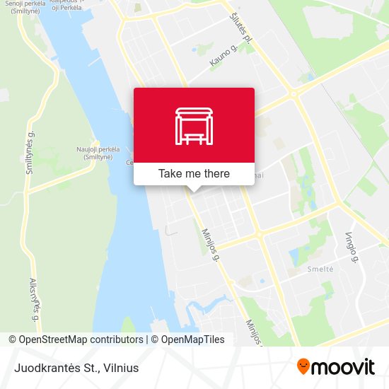 Карта Juodkrantės St.